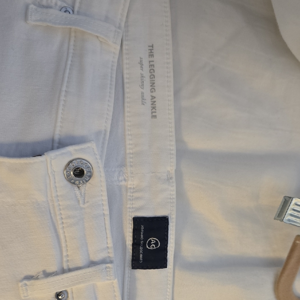 AG Adriano Goldschmied White Ankle Jeans
